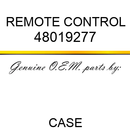 REMOTE CONTROL 48019277