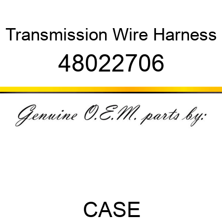 Transmission Wire Harness 48022706