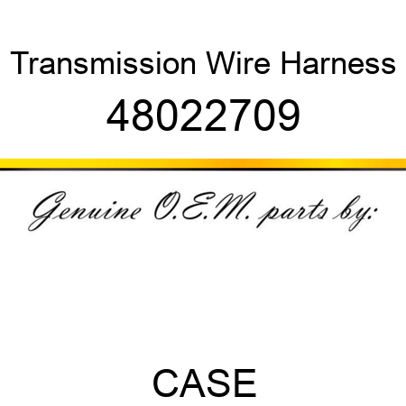 Transmission Wire Harness 48022709