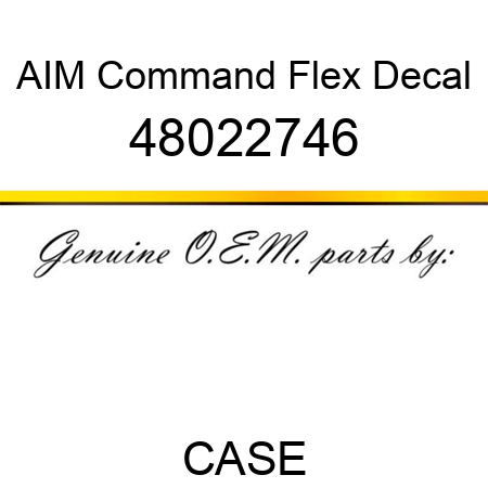 AIM Command Flex Decal 48022746