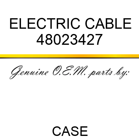 ELECTRIC CABLE 48023427