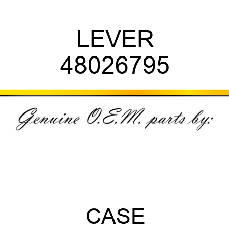 LEVER 48026795