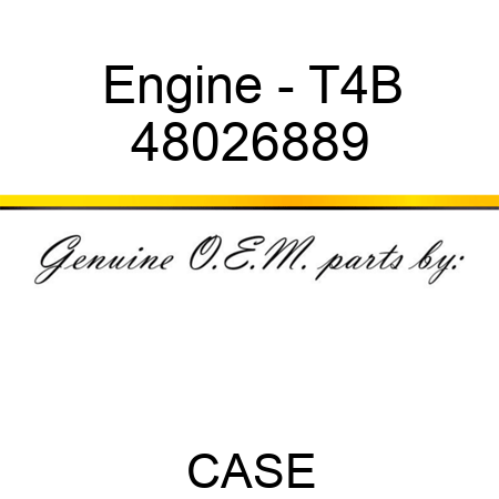 Engine - T4B 48026889