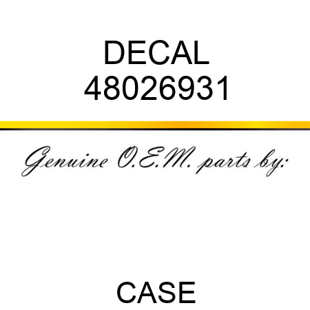 DECAL 48026931