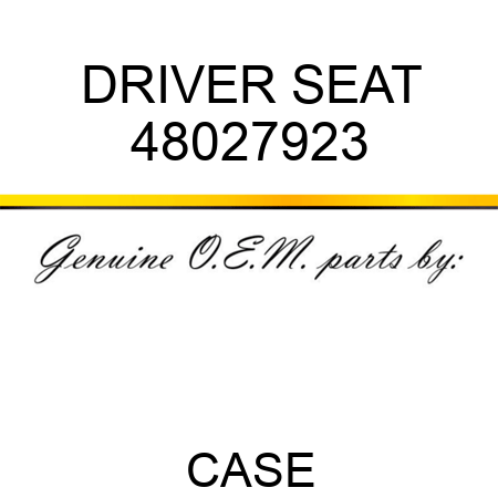 DRIVER SEAT 48027923