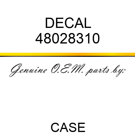 DECAL 48028310