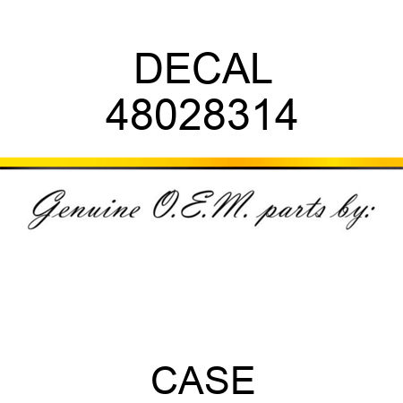 DECAL 48028314