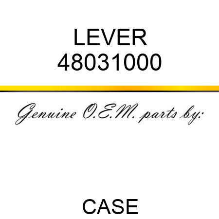 LEVER 48031000