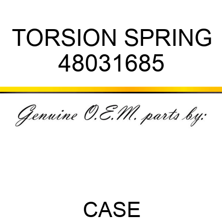 TORSION SPRING 48031685