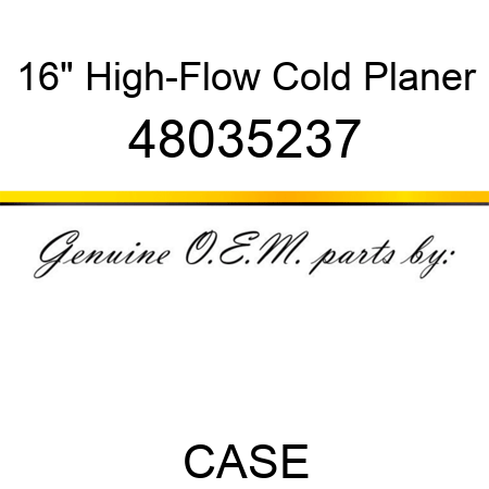 16" High-Flow Cold Planer 48035237