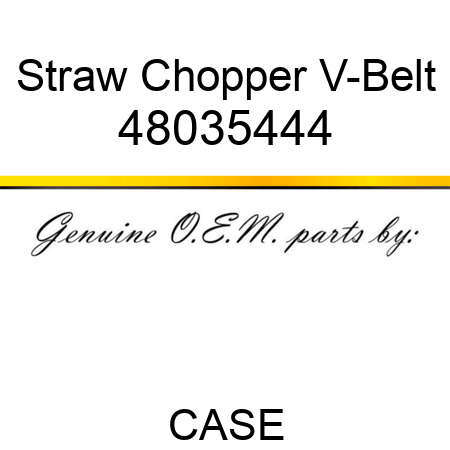 Straw Chopper V-Belt 48035444