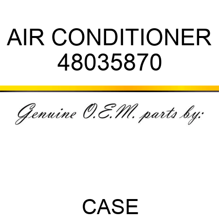 AIR CONDITIONER 48035870