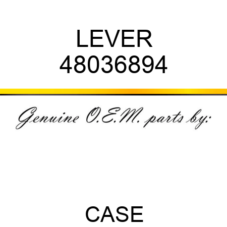 LEVER 48036894
