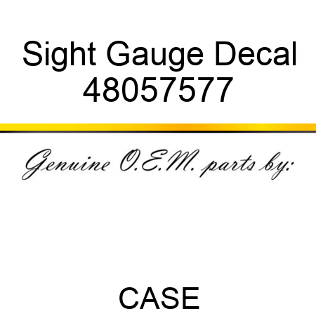 Sight Gauge Decal 48057577