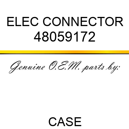ELEC CONNECTOR 48059172