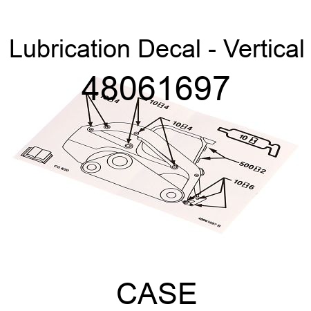 Lubrication Decal - Vertical 48061697