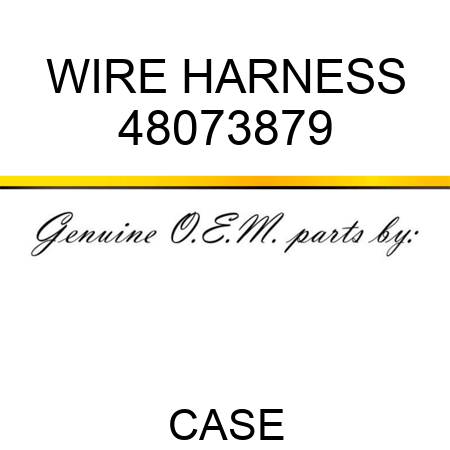WIRE HARNESS 48073879