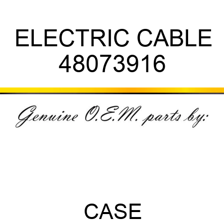 ELECTRIC CABLE 48073916