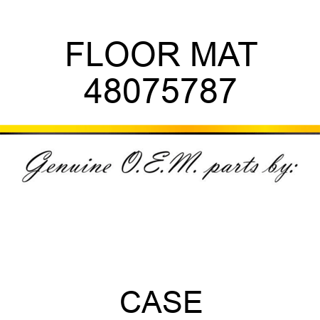 FLOOR MAT 48075787