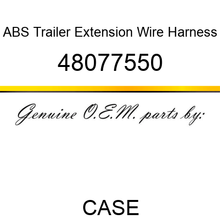 ABS Trailer Extension Wire Harness 48077550