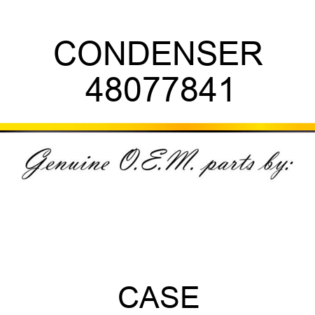 CONDENSER 48077841