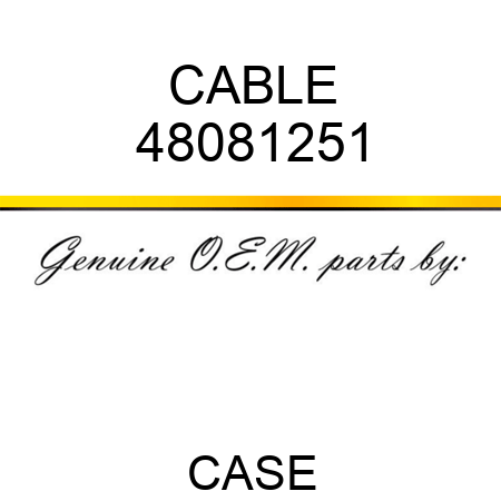CABLE 48081251