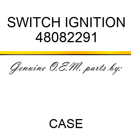 SWITCH, IGNITION 48082291