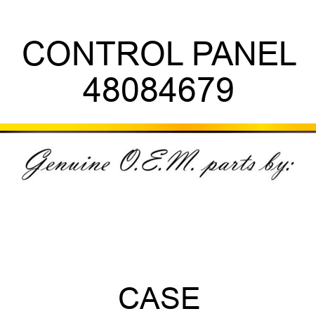 CONTROL PANEL 48084679