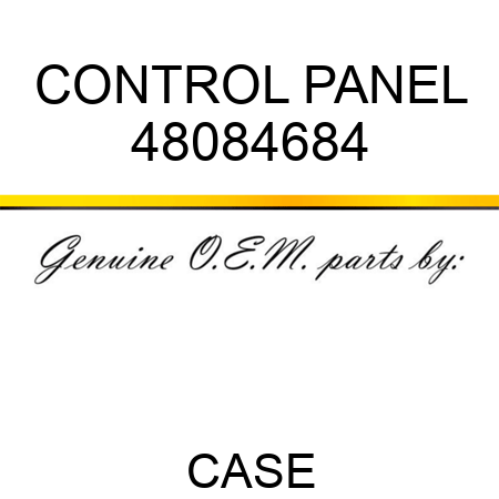 CONTROL PANEL 48084684