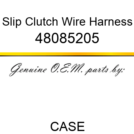 Slip Clutch Wire Harness 48085205