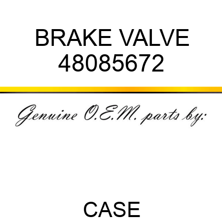 BRAKE VALVE 48085672