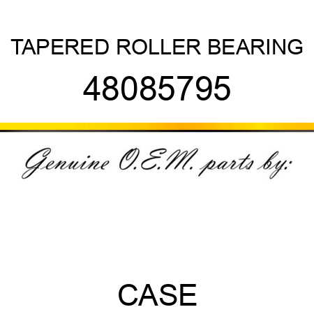 TAPERED ROLLER BEARING 48085795