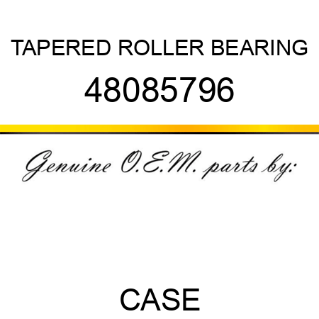 TAPERED ROLLER BEARING 48085796