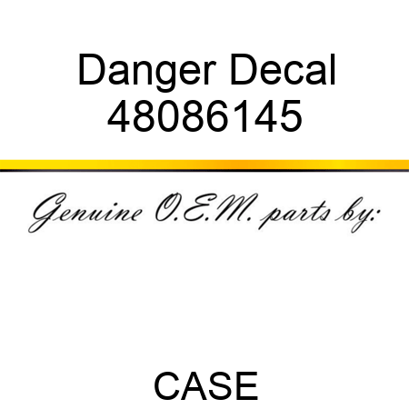 Danger Decal 48086145