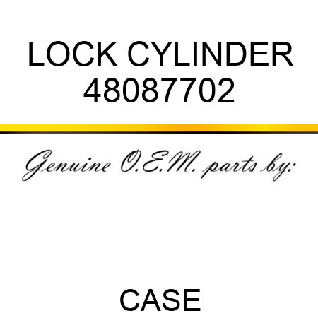 LOCK CYLINDER 48087702