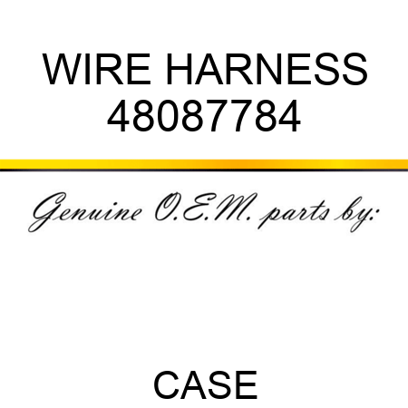 WIRE HARNESS 48087784