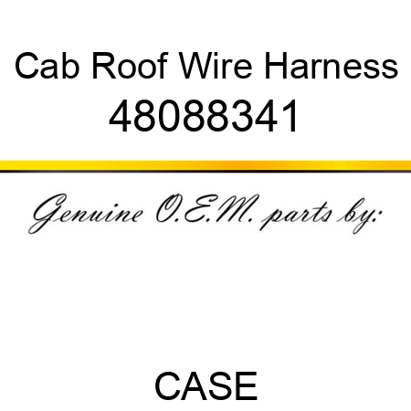 Cab Roof Wire Harness 48088341
