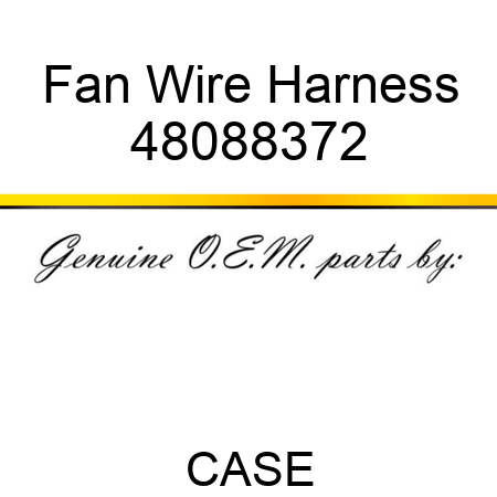 Fan Wire Harness 48088372