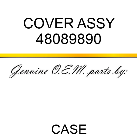 COVER ASSY 48089890