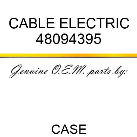 CABLE, ELECTRIC 48094395
