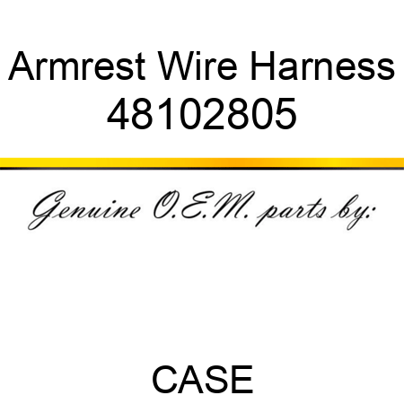 Armrest Wire Harness 48102805