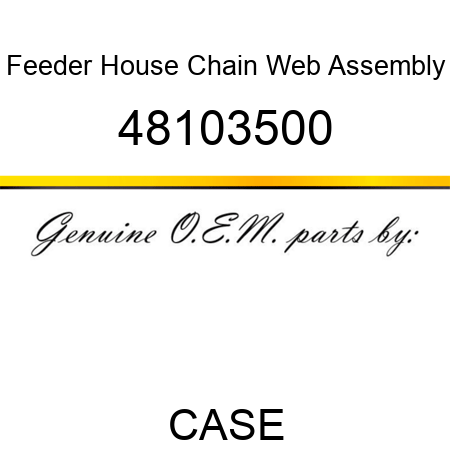 Feeder House Chain Web Assembly 48103500