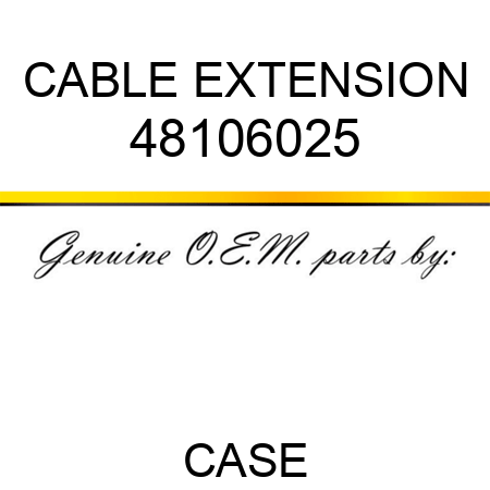 CABLE EXTENSION 48106025