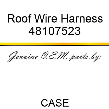 Roof Wire Harness 48107523