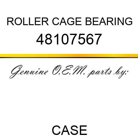 ROLLER CAGE BEARING 48107567