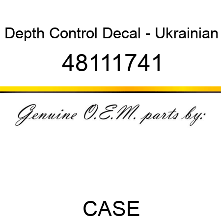 Depth Control Decal - Ukrainian 48111741
