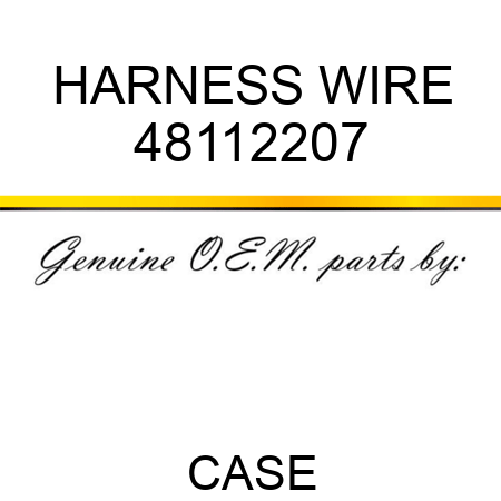 HARNESS, WIRE 48112207