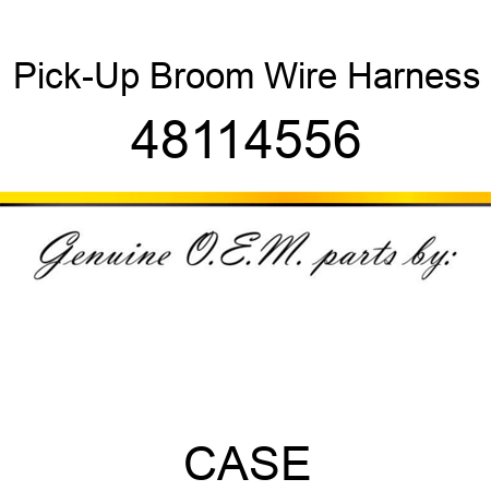 Pick-Up Broom Wire Harness 48114556