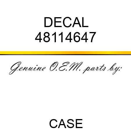 DECAL 48114647