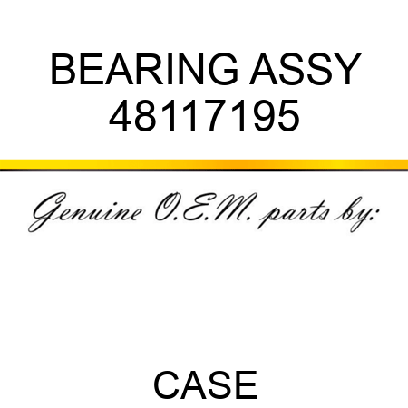 BEARING ASSY 48117195